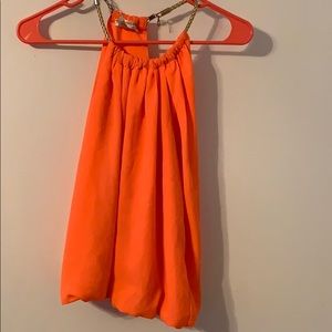 Agaci Bright orange blouse